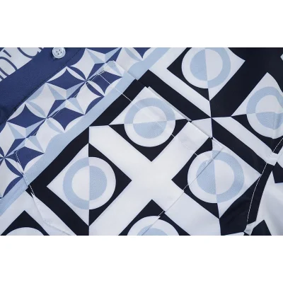 Рубашка Dolce Gabbana Abstraction Print Without Pockets "Blue" фото № 4 Рубашка Dolce Gabbana Abstraction Print Without Pockets "Blue" фото № 4