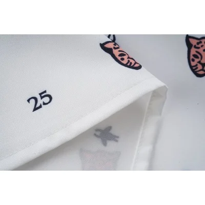 Рубашка Gucci Repeating Prints Of Masks Stars Anchors "White" фото № 8