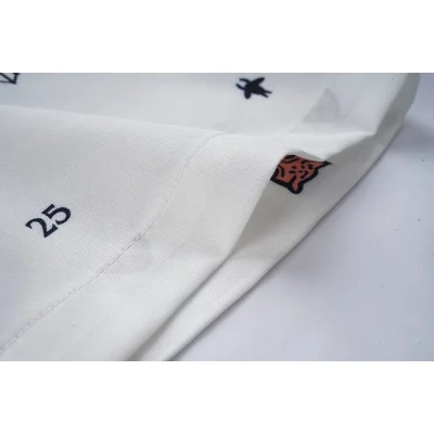 Рубашка Gucci Repeating Prints Of Masks Stars Anchors "White" фото № 6