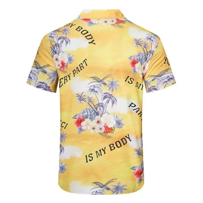 Рубашка Gucci Palm Trees Short Sleeves Is My Body "Yellow" фото № 2