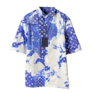 Рубашка Louis Vuitton With Patterns "Blue/White"