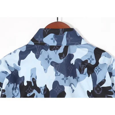 Рубашка Louis Vuitton Сamouflage "Blue" фото № 5 Рубашка Louis Vuitton Сamouflage "Blue" фото № 5