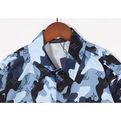 Рубашка Louis Vuitton Сamouflage "Blue" фото № 2 Рубашка Louis Vuitton Сamouflage "Blue" фото № 2