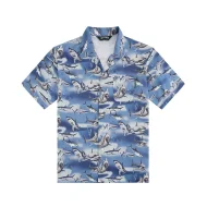 Рубашка Palm Angels With Shark Print "Blue"