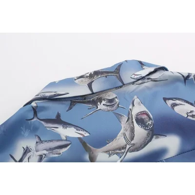 Рубашка Palm Angels With Shark Print "Blue" фото № 3