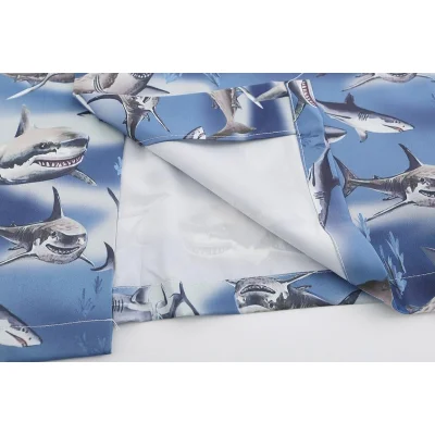 Рубашка Palm Angels With Shark Print "Blue" фото № 4