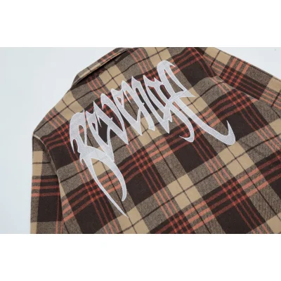 Рубашка Revenge Plaid Shirt "Brown" фото № 5