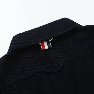 Рубашка Thom Browne On Rivets "Black" фото № 3