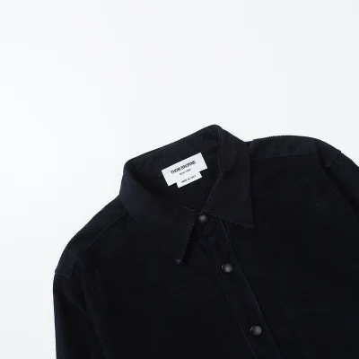 Рубашка Thom Browne On Rivets "Black" фото № 5