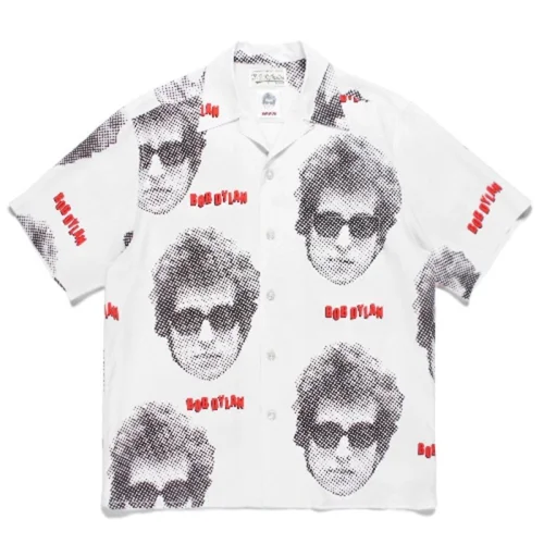 Рубашка Wacko Maria Bob Dylan - Print "White"