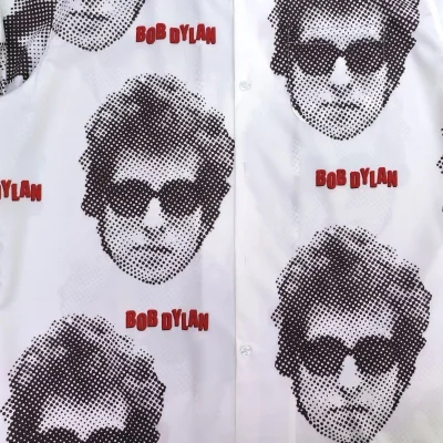 Рубашка Wacko Maria Bob Dylan - Print "White" фото № 6