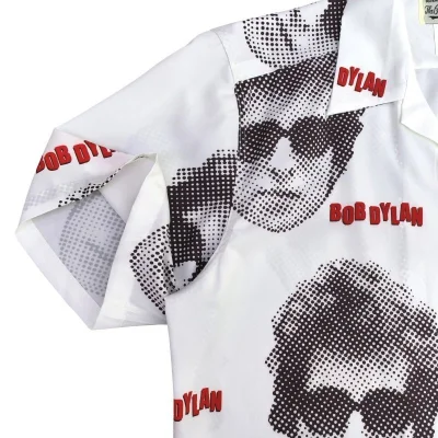 Рубашка Wacko Maria Bob Dylan - Print "White" фото № 5
