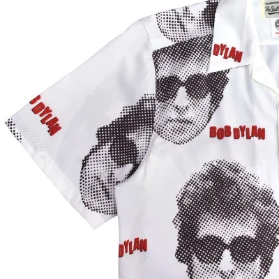 Рубашка Wacko Maria Bob Dylan - Print "White" фото № 4