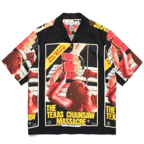 Рубашка Wacko Maria Blood Print "Black/Red"