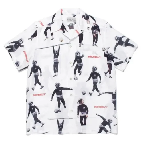 Рубашка Wacko Maria X Bob Marley Print "White"