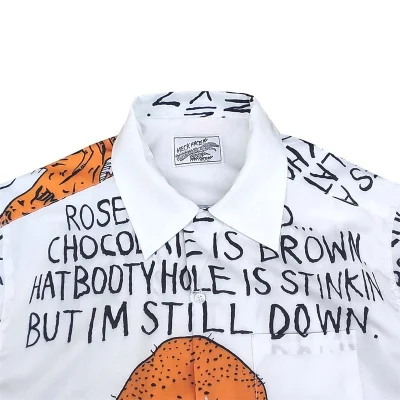 Рубашка Wacko Maria Confusion "White" фото № 7 Рубашка Wacko Maria Confusion "White" фото № 7