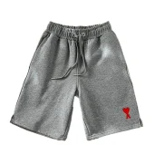 Шорты Amiri With The Red Heart Logo "Gray"