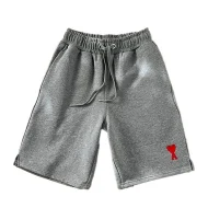 Шорты Amiri With The Red Heart Logo "Gray"