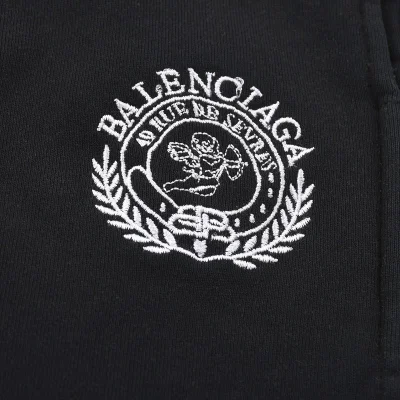 Шорты Balenciaga With Cupid Embroidery "Black" фото № 4