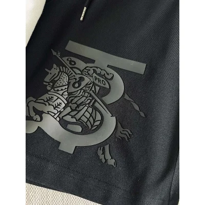 Шорты Burberry Large Logo With A Rider "Black" фото № 5