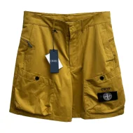 Шорты Stone Island x Christian Dior Black Embroired Frontside Print Compass "Yellow"