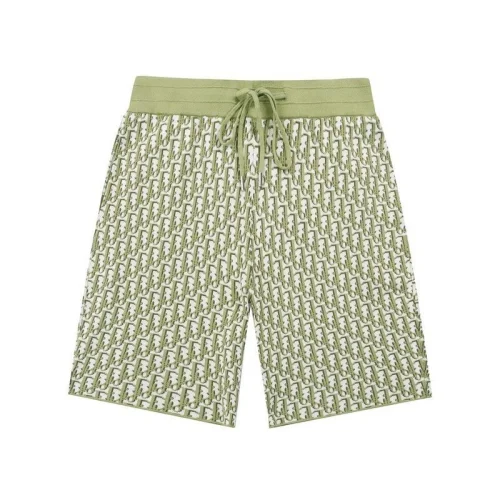 Шорты Dior With A Monogram Print Of The Brand "Green/White"