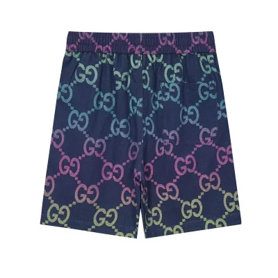 Шорты Gucci Logo Grid "Blue/Violet" фото № 8