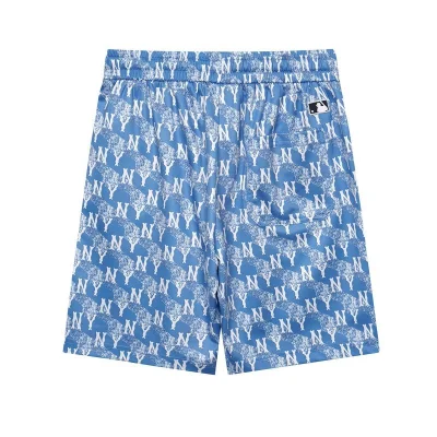 Шорты MLB With White Monogram Print "Blue" фото № 9