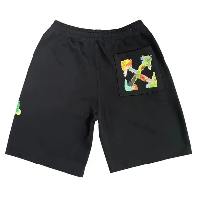 Шорты Off White Multicolor Brand Logo "Black" фото № 8