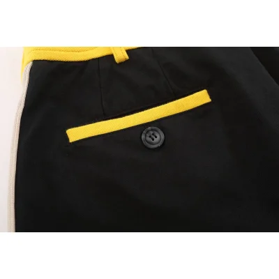 Шорты Palm Angels With A Belt Attachment "Black/Yellow" фото № 2