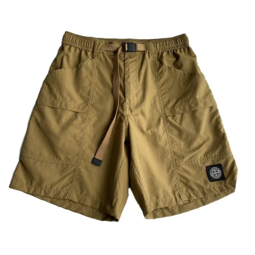 Шорты Stone Island With A Cloth Strap "Browm/Yellow"