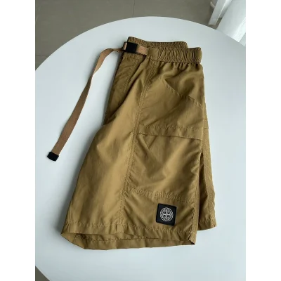 Шорты Stone Island With A Cloth Strap "Browm/Yellow" фото № 4