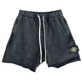 Шорты Stone Island Black Patch - Classic "Gray/Black"