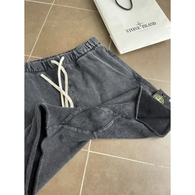 Шорты Stone Island Black Patch - Classic "Gray/Black" фото № 2