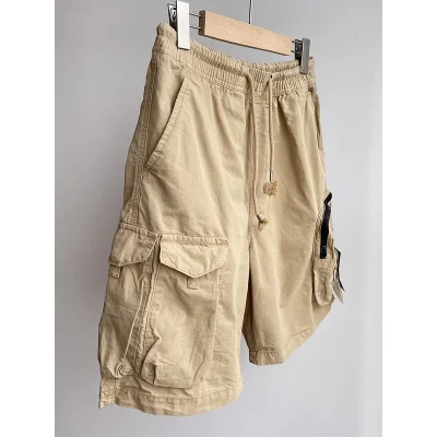 Шорты Stone Island With A Chevron Patch "Brown" фото № 2