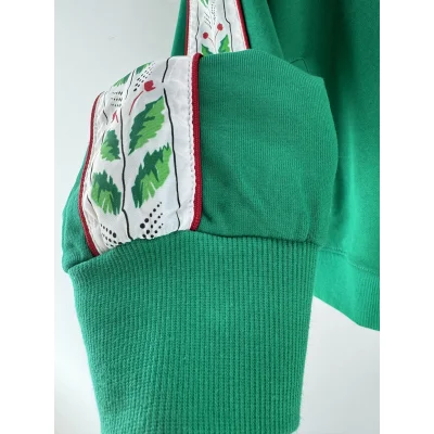 Олимпийка Casablanca Green Leaves On The Sides "Green" фото № 7