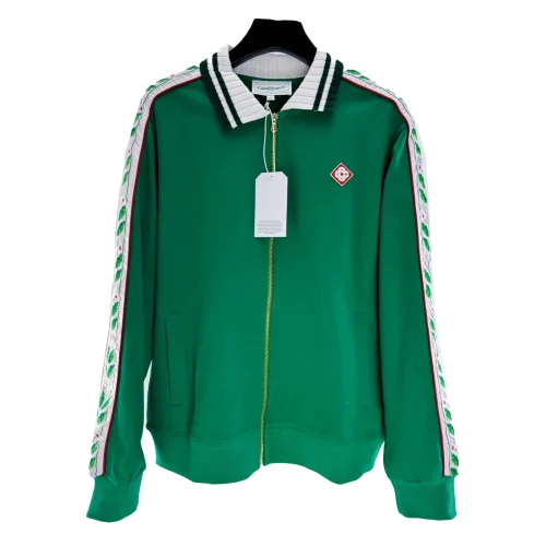 Олимпийка Casablanca Green Leaves On The Sides "Green"