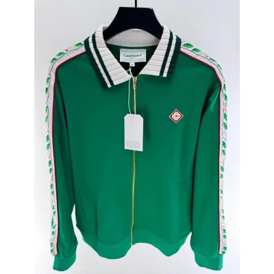 Олимпийка Casablanca Green Leaves On The Sides "Green" фото № 2