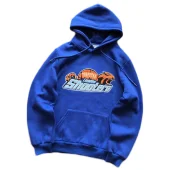 Худи Trapstar Logo And Colorful Embroidered Panther Outlined By Line "Blue"