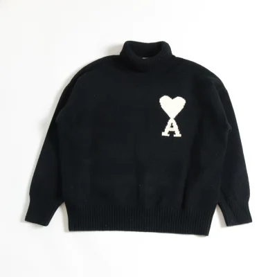 Свитер Amiri With Big Heart Logo "Black" фото № 4