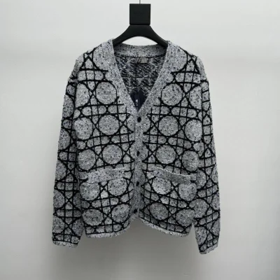 Кардиган Christian Dior Circles Print "Gray" фото № 6