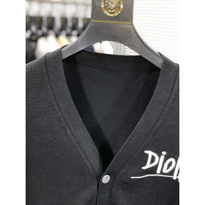 Кардиган Christian Dior White Logo Dior Paris "Black" фото № 3