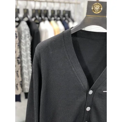 Кардиган Christian Dior White Logo Dior Paris "Black" фото № 2