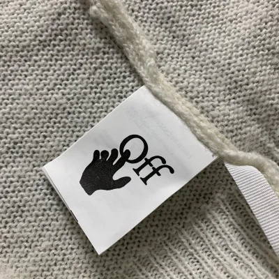 Свитер Off White With Logo "White" фото № 2