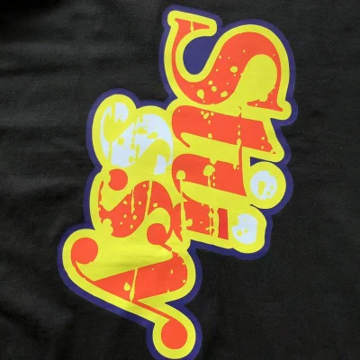 Свитшот Stussy Colorful Vertical Logo Inscription Front "Black" фото № 4