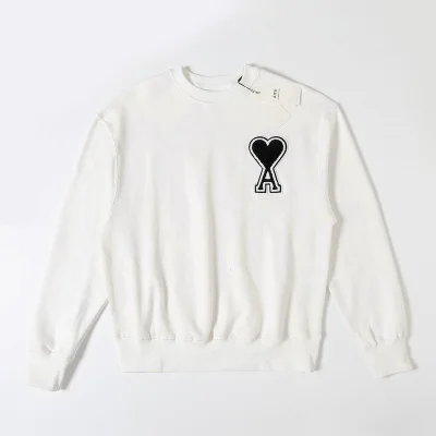 Свитшот Amiri Logo-Heart With Edging "White/Black" фото № 2 Свитшот Amiri Logo-Heart With Edging "White/Black" фото № 2
