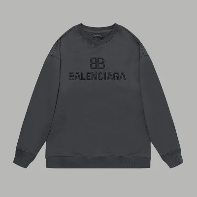 Свитшот Balenciaga With Black Text Logo "Black/Gray" фото № 4