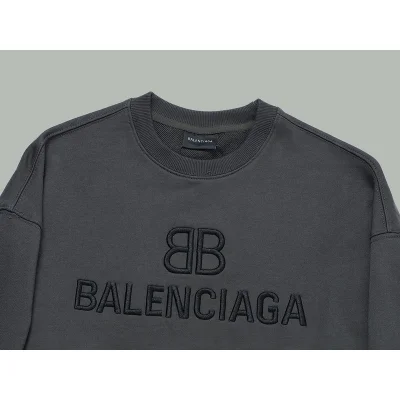 Свитшот Balenciaga With Black Text Logo "Black/Gray" фото № 5