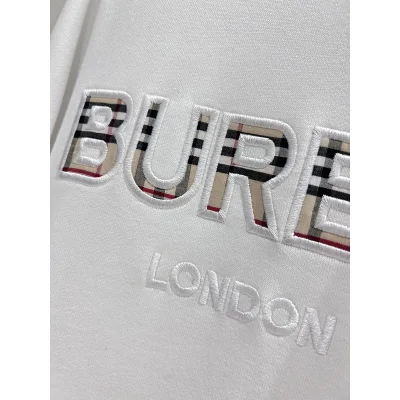 Свитшот Burberry Logo In A Cellular Style "White" фото № 4