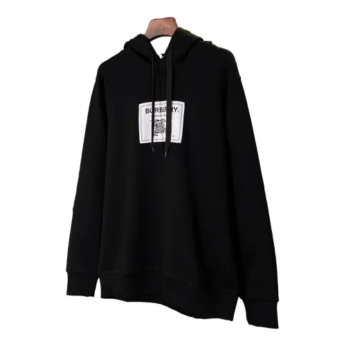 Худи Burberry Frontside White Stripe Black Warrior And Horse "Black"